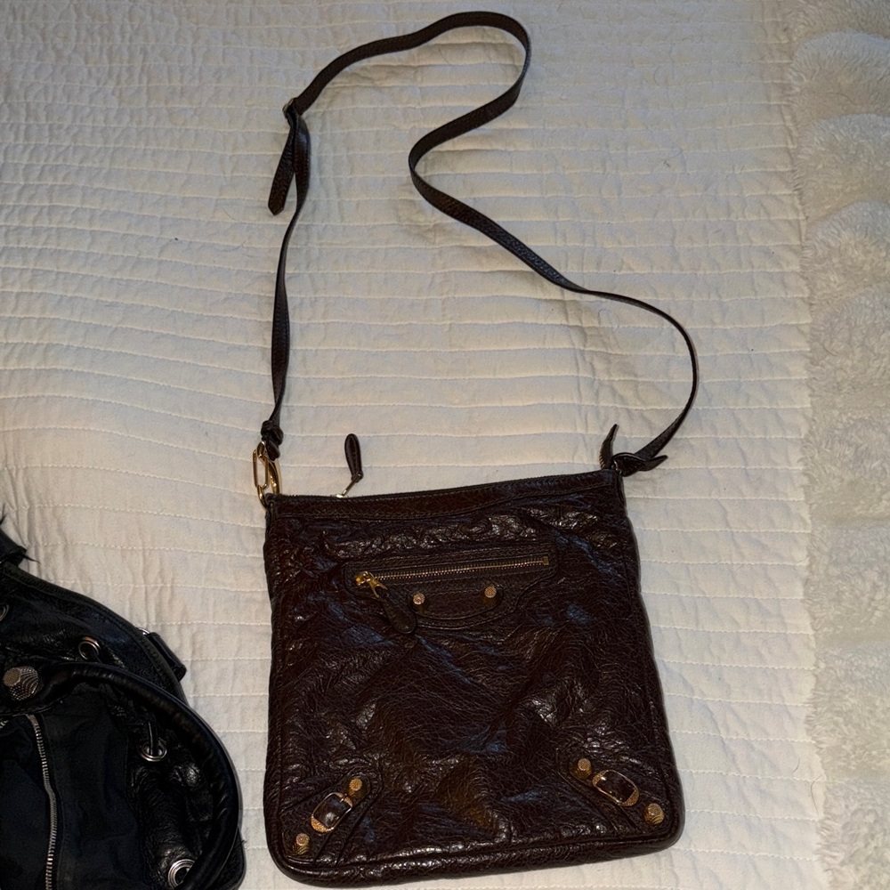 Balenciaga Dark Brown Crossbody Bag
